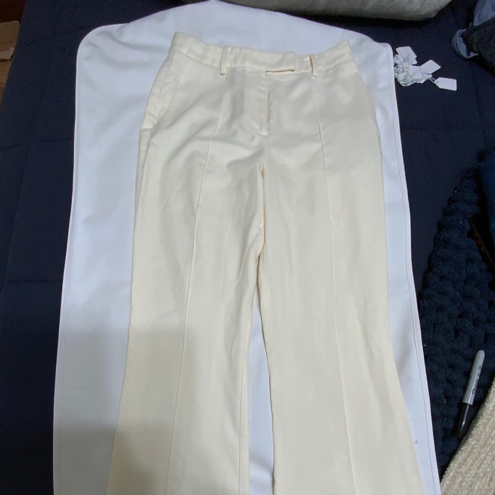 Reiss High Rise Cream Pants